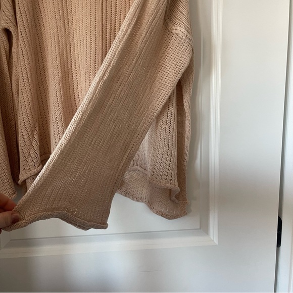 *boutique* Petal Dew distressed beige sweater 2X - Picture 6 of 9